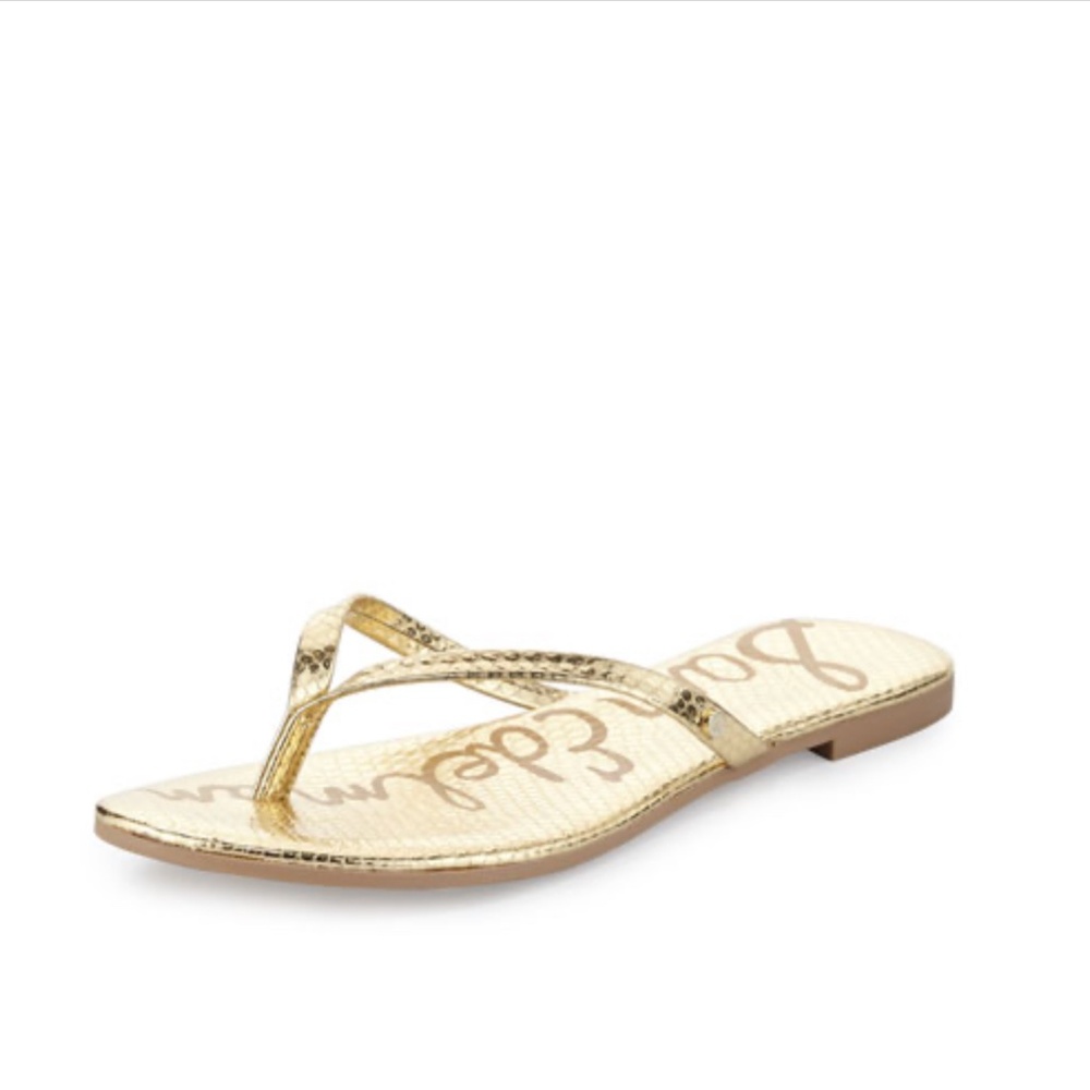 Sam Edelman Gold Oliver Sandals Size 9